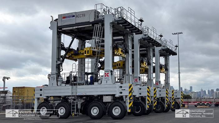 Victoria International Container Terminal deploys four Kalmar hybrid ACCs