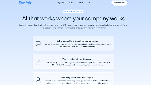 Seafair launches AI Compliance Engine with Laskaridis Shipping